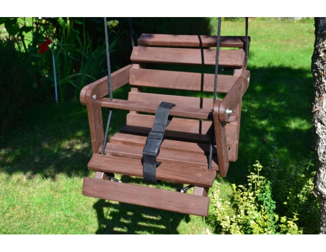 Kinderschaukel Babyschaukel BRAUN... Kinderschaukel Babyschaukel BRAUN...