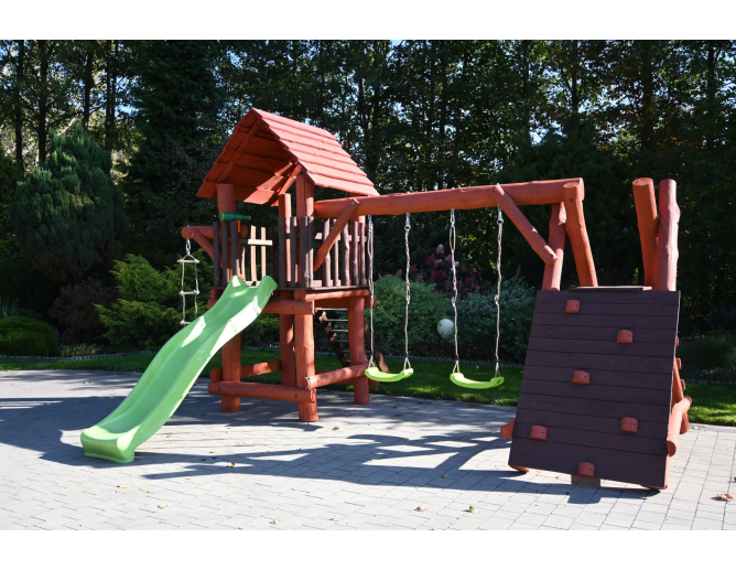 Massivholz Spielturm THEO... Massivholz Spielturm THEO...