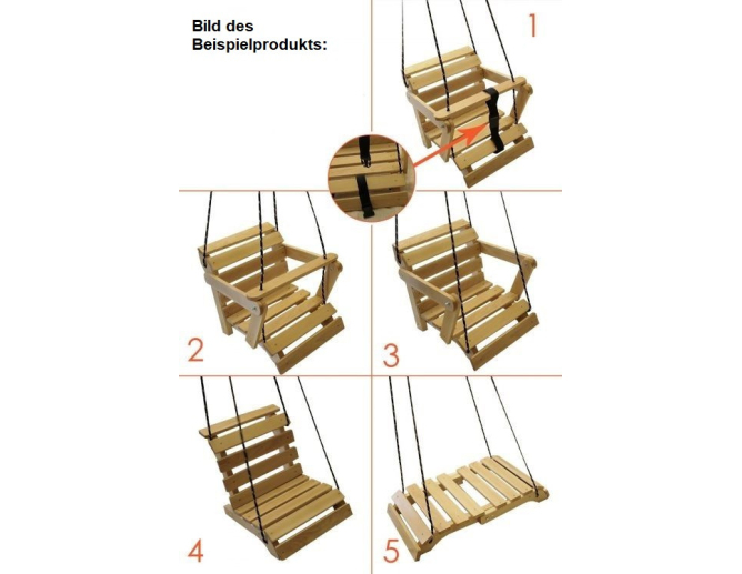 Kinderschaukel Babyschaukel TEAK... Kinderschaukel Babyschaukel TEAK...