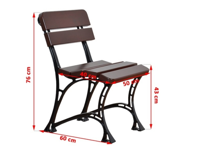 Gartenstuhl ROYAL 1 Stuhl aus Erlenholz Gartenstuhl ROYAL 1 Stuhl aus Erlenholz