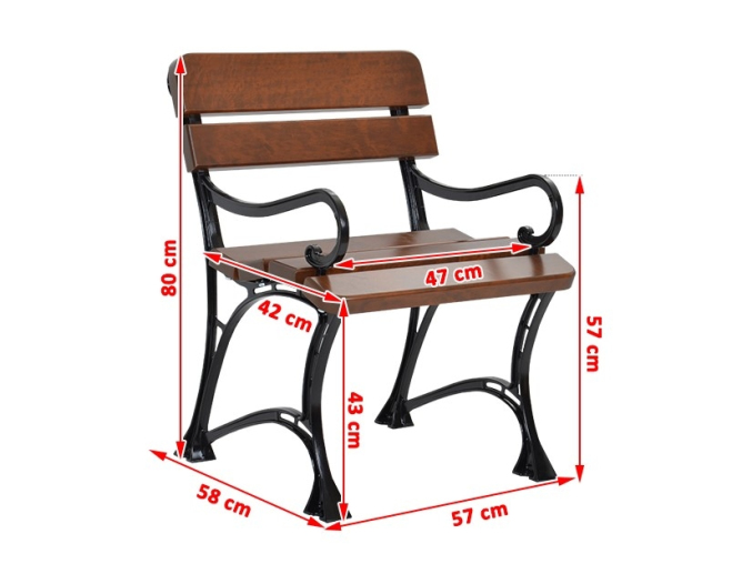 Gartenstuhl ROYAL 2 Stuhl aus Erlenholz Gartenstuhl ROYAL 2 Stuhl aus Erlenholz