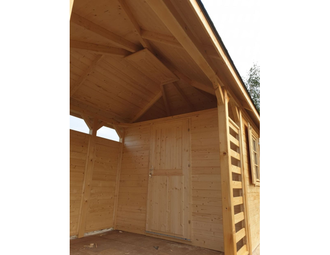 Gartenpavillon aus Holz GREGOR I mit... Gartenpavillon aus Holz GREGOR I mit...