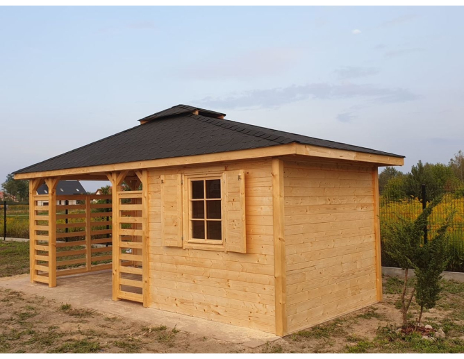 Gartenpavillon aus Holz GREGOR I mit... Gartenpavillon aus Holz GREGOR I mit...