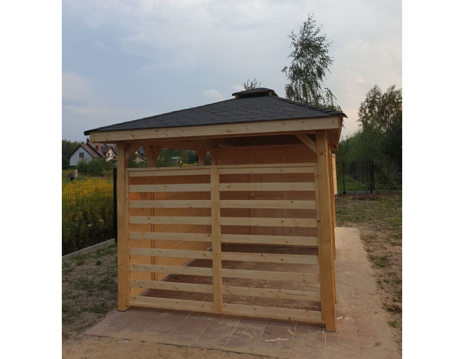 Gartenpavillon aus Holz GREGOR I mit... Gartenpavillon aus Holz GREGOR I mit...