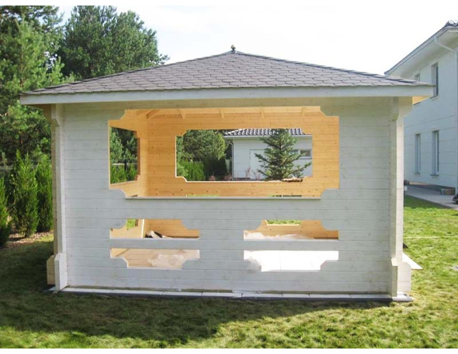 Gartenpavillon aus Holz IBIZA 14,5 m² Gartenpavillon aus Holz IBIZA 14,5 m²