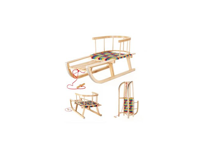 Schlitten COMFORT COLOR Holzschlitten... Schlitten COMFORT COLOR Holzschlitten...