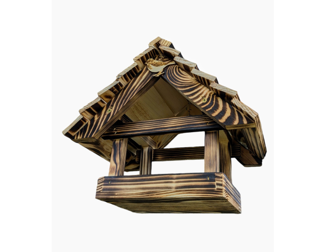 Vogelhaus aus gebranntem Holz... Vogelhaus aus gebranntem Holz...