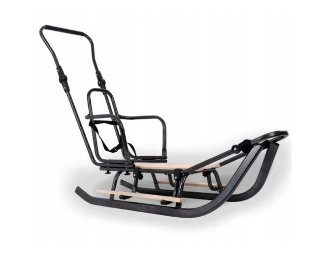 Schlitten aus Metall Schwarz mit...