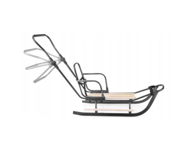 Schlitten aus Metall Schwarz mit... Schlitten aus Metall Schwarz mit...