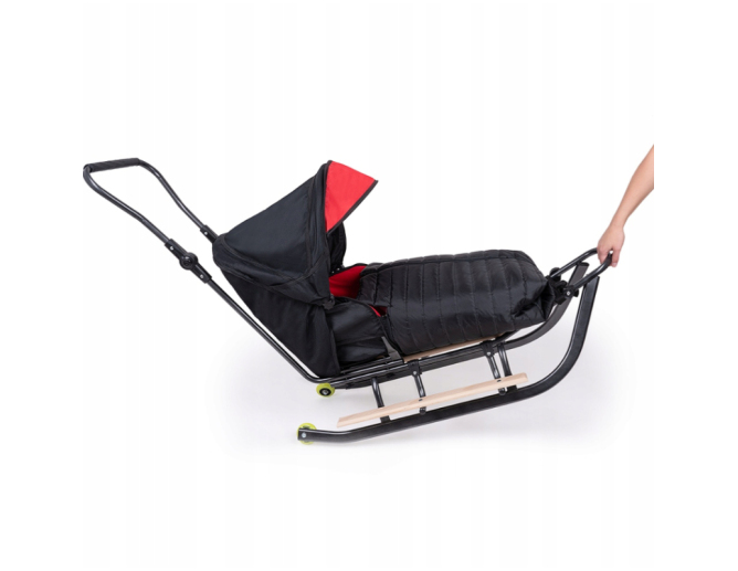 Schlitten aus Metall Rot mit... Schlitten aus Metall Rot mit...