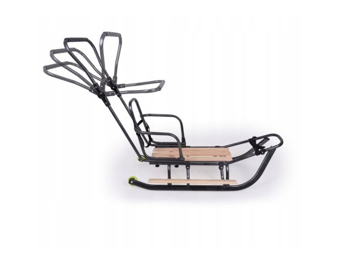 Schlitten aus Metall Rot mit... Schlitten aus Metall Rot mit...