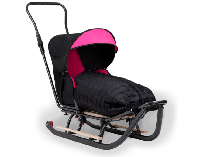 Schlitten aus Metall Rosa mit...