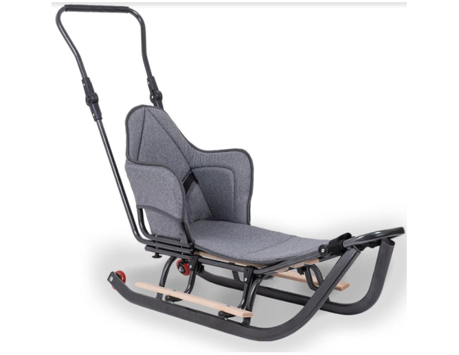 Schlitten aus Metall Blau mit... Schlitten aus Metall Blau mit...