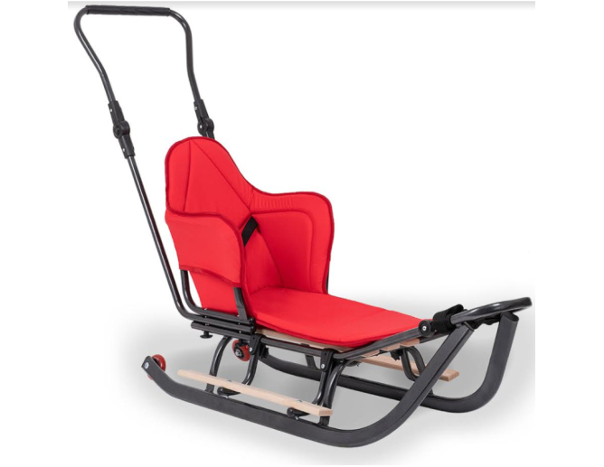 Schlitten aus Metall Orange mit... Schlitten aus Metall Orange mit...