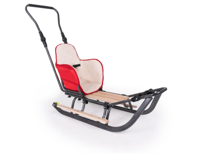 Schlitten aus Metall Rot mit...