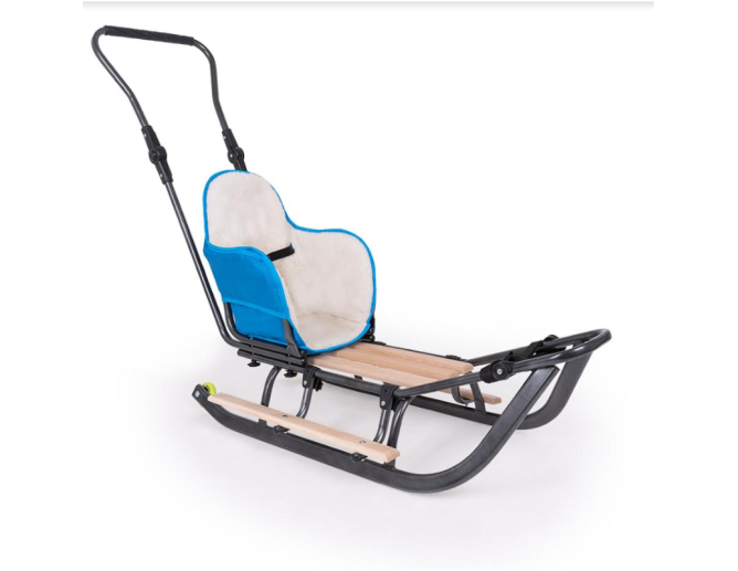 Schlitten aus Metall Rot mit... Schlitten aus Metall Rot mit...