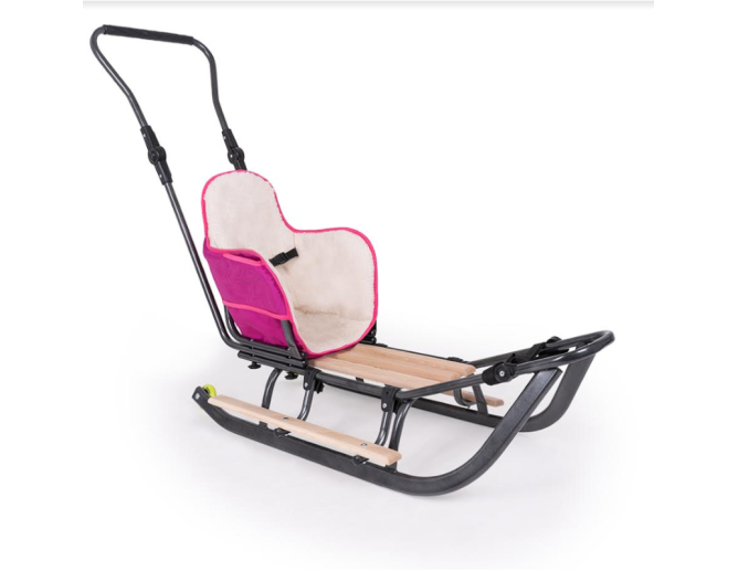 Schlitten aus Metall Rosa mit...