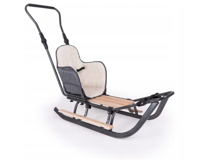 Schlitten aus Metall Blau mit... Schlitten aus Metall Blau mit...