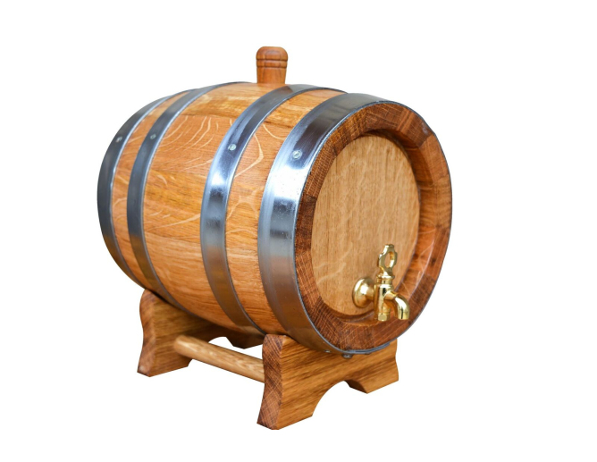 Eichenfass 2 Liter mit Zapfhahn aus...