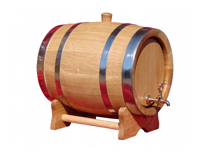 Eichenfass 15 Liter mit Zapfhahn aus...