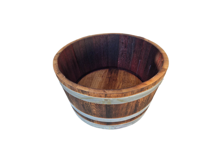 Blumenkübel aus Weinfass aus... Blumenkübel aus Weinfass aus...