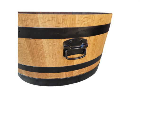 Blumenkübel aus Weinfass aus... Blumenkübel aus Weinfass aus...