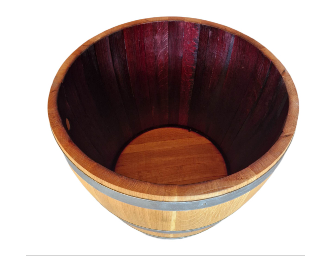 Blumenkübel aus Weinfass aus... Blumenkübel aus Weinfass aus...