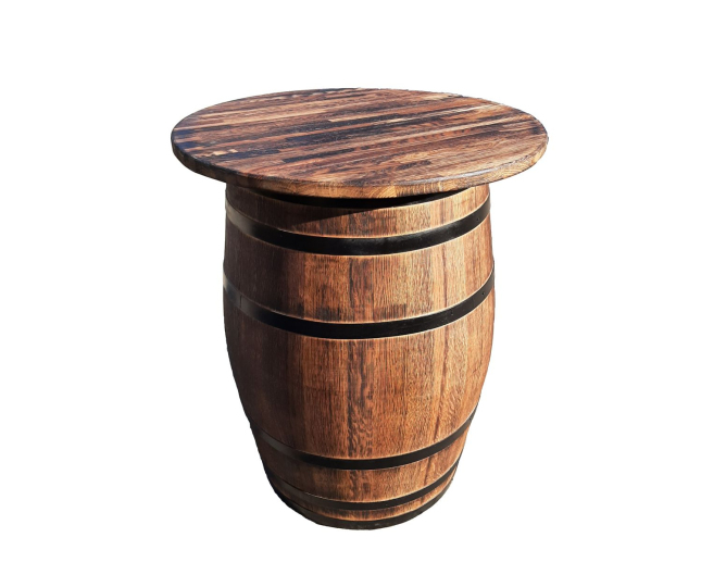 Tisch aus Eichenfass 96 cm Weinfass...