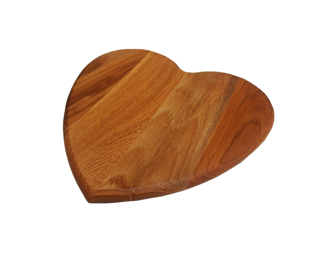 Schneidebrett aus Eichenholz Herz...