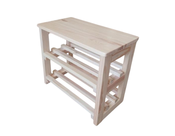 Schuhregal aus Holz MILA Kiefernholz... Schuhregal aus Holz MILA Kiefernholz...