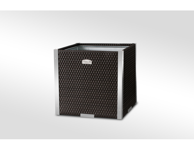 Blumentopf aus Metall TERRA mit... Blumentopf aus Metall TERRA mit...