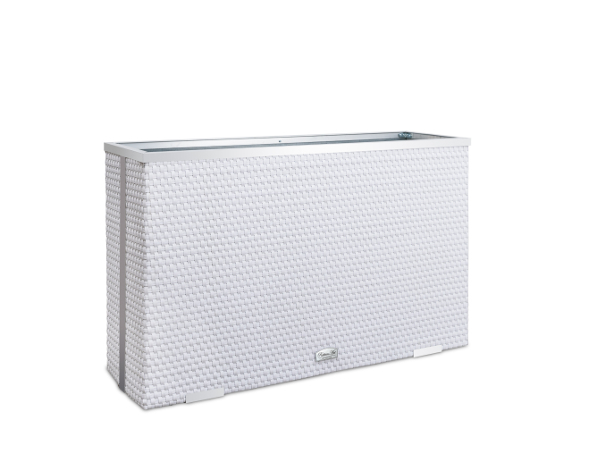 Blumentopf aus Metall SILVA mit... Blumentopf aus Metall SILVA mit...