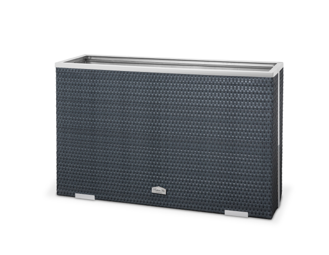 Blumentopf aus Metall SILVA mit...