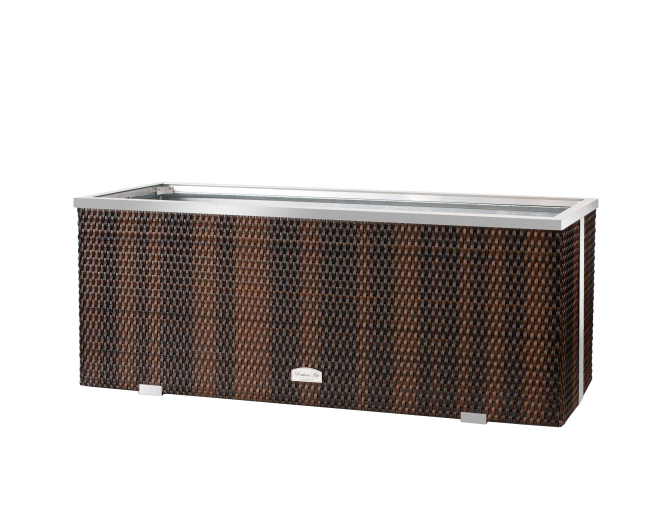 Blumentopf aus Metall FLORA mit... Blumentopf aus Metall FLORA mit...