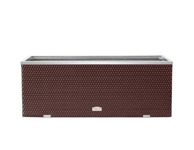 Blumentopf aus Metall FLORA mit... Blumentopf aus Metall FLORA mit...