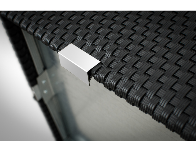 Blumentopf aus Metall FLORA mit... Blumentopf aus Metall FLORA mit...