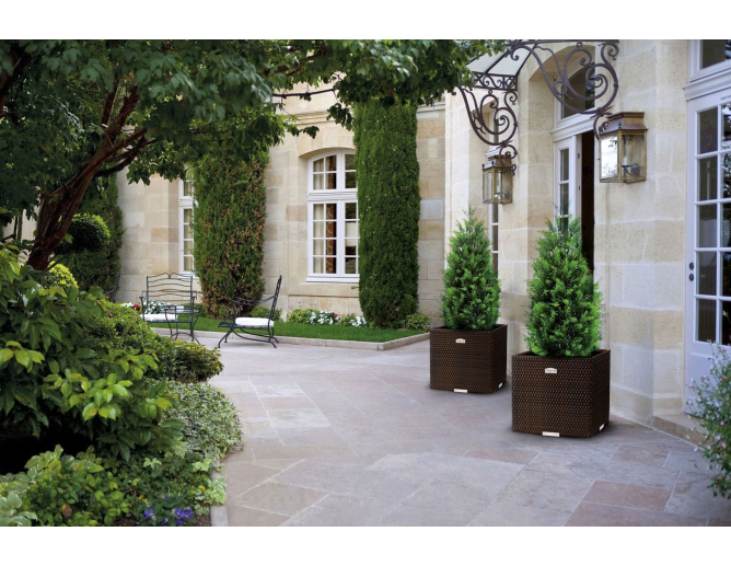 Blumentopf aus Metall VERDE mit... Blumentopf aus Metall VERDE mit...