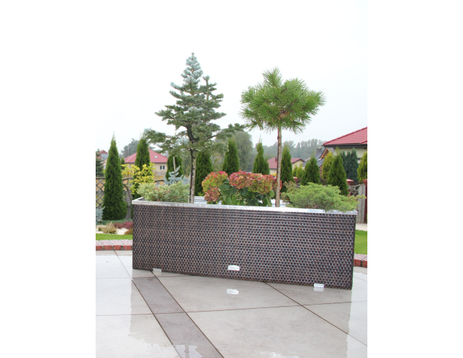 Blumentopf aus Metall SALVIA mit... Blumentopf aus Metall SALVIA mit...