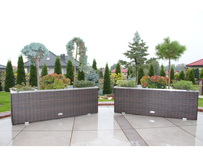 Blumentopf aus Metall SALVIA mit... Blumentopf aus Metall SALVIA mit...