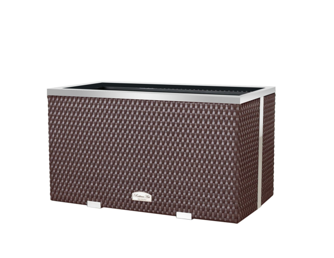 Blumentopf aus Metall LIGNUM mit... Blumentopf aus Metall LIGNUM mit...