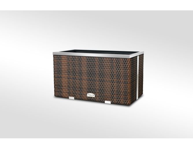 Blumentopf aus Metall LIGNUM mit... Blumentopf aus Metall LIGNUM mit...