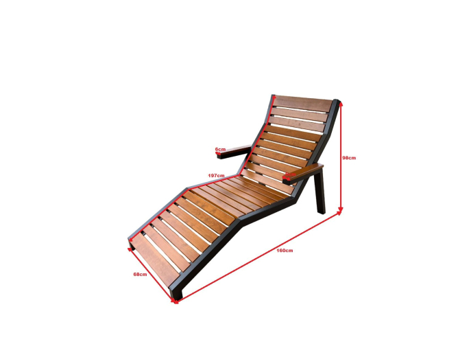 Gartenliege Set mit Beistelltisch aus... Gartenliege Set mit Beistelltisch aus...