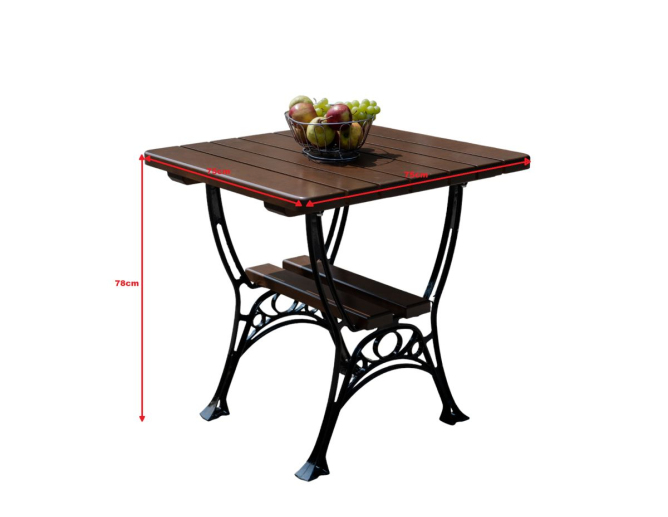 Gartentisch ROYAL 2 Tisch aus Erlenholz Gartentisch ROYAL 2 Tisch aus Erlenholz