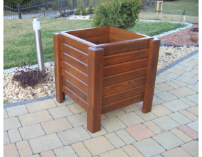 Blumentopf aus Holz FLORA...