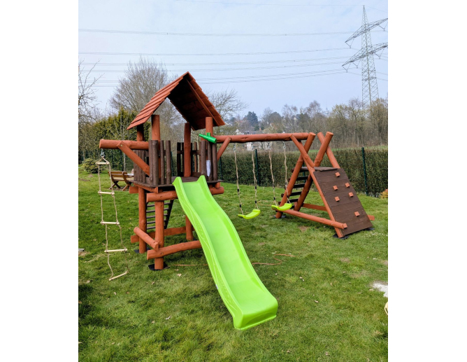 Massivholz Spielturm THEO... Massivholz Spielturm THEO...